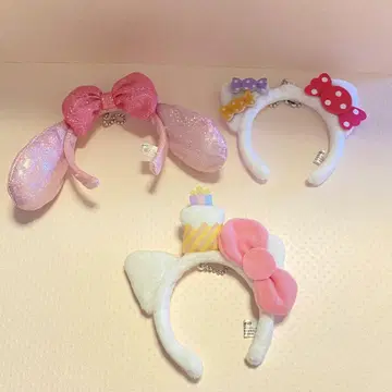 산리오 봉제 인형 마스코트용 시크릿 미니 머리띠 3세트