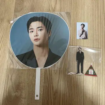 ROWOON 크리스마스 부채 아크릴 스탠드 트레이딩 카드 세트