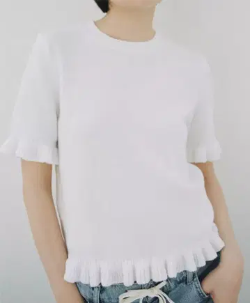 자라 프릴 니트 탑