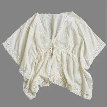 nest Robe 네스트로브 레이스 볼레로 블라우스 화이트