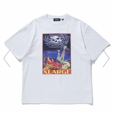 XLARGE 티셔츠 우주인 화이트 L 사이즈