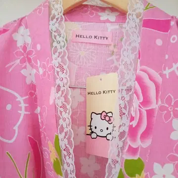 레어 산리오 키티 진베이 유카타 레이스 카오하나 성인 여성용 y2k