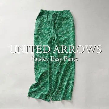 정가 17600엔 UNITED ARROWS 페이즐리 이지 팬츠 38
