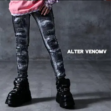 새상품 ALTER VENOMV 데미지 팬츠 데님 팬츠