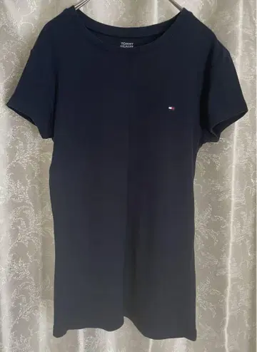 TOMMY HILFIGER 네이비 반팔 티셔츠 S 사이즈