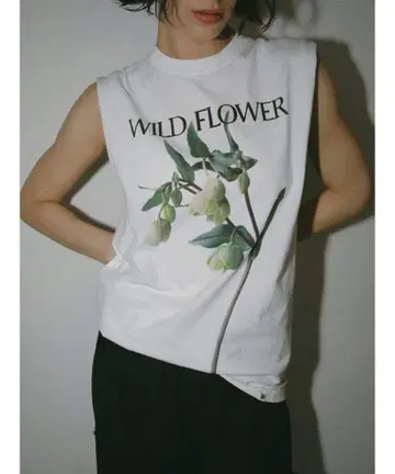 HER.하 Ours flower x HER.그래픽 플라워 프린트 탱크