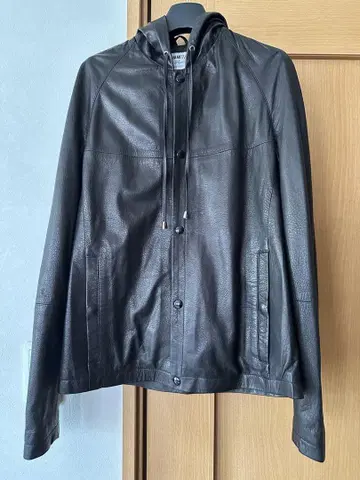 EMMETI ZIP 가죽 블루종