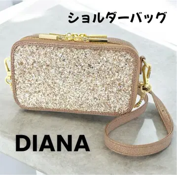 DIANA 글리터 숄더백 2way 핑크 베이지 골드