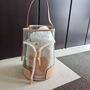 ORSETTO TELA PVC 콤비 복조리 숄더백