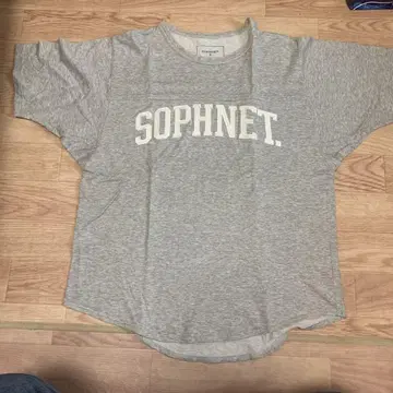 새상품급! SOPHNET 반팔 티셔츠 남성용 S 사이즈 그레이