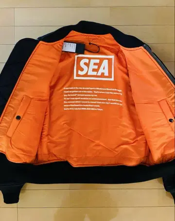 WIND AND SEA 윈드앤씨 MA-1 블랙 M 사이즈