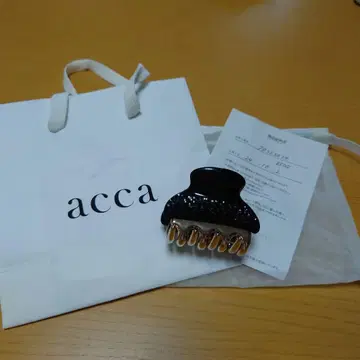 acca 헤어 클립 블랙/골드
