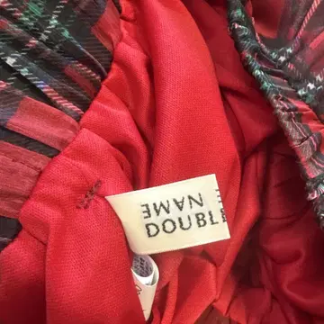 DOUBLE NAME 체크 무늬 롱 스커트 F 사이즈