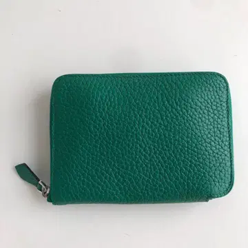 @최고급 토고 가죽 사용 천연 가죽 미니 지갑 얇은 타입 경량 그린 그린