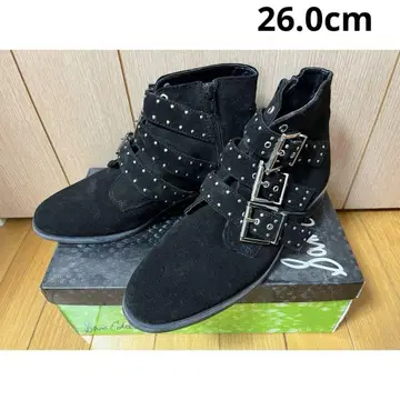 TOPSHOP 스터드 블랙 스웨이드 부츠 26cm