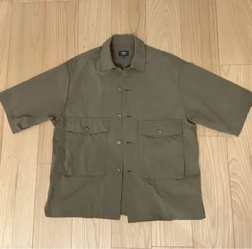 BEAMS 반팔 워크 셔츠
