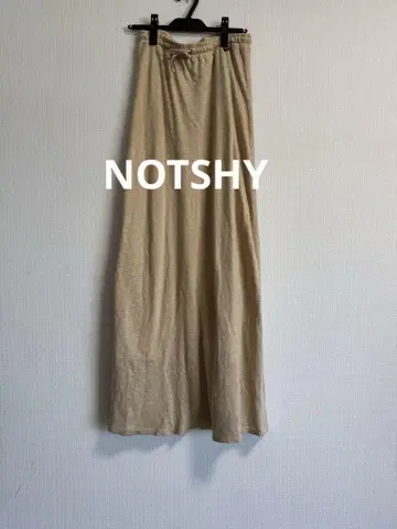 NOTSHY 나시 맥시 길이 린넨 100% 롱 스커트
