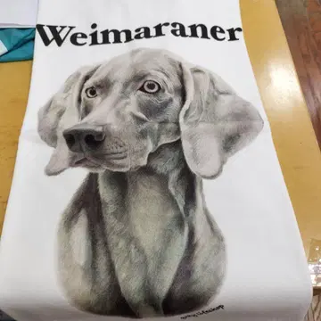 Weimaraner 개 아트 프린트 티셔츠 M 화이트 남녀 공용