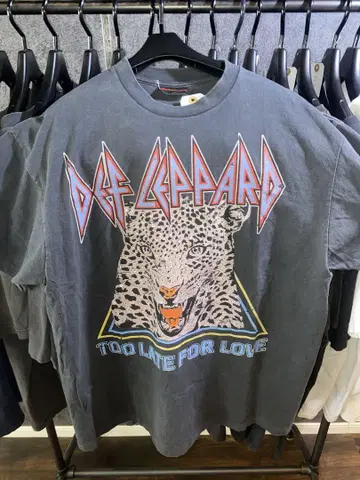 Def Leppard 1983년 투어 커스텀 티셔츠