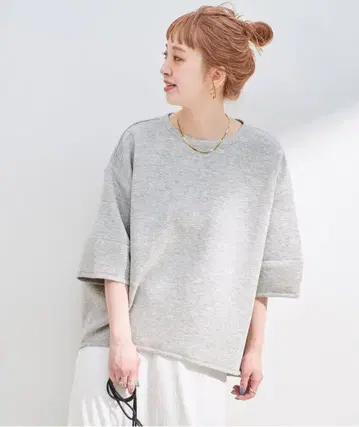 택 포함 새상품 B.C STOCK 종이상자 하프 슬리브 풀오버