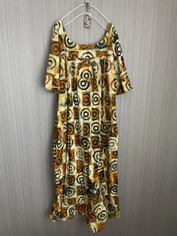 vintage 아프리카 바틱 원피스