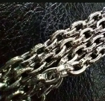 새상품 약 50cm 페이퍼 체인 silver925