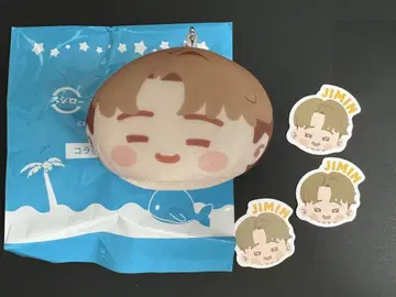 스시로 x BTS 인더섬 손뜨개 봉제 인형 지민