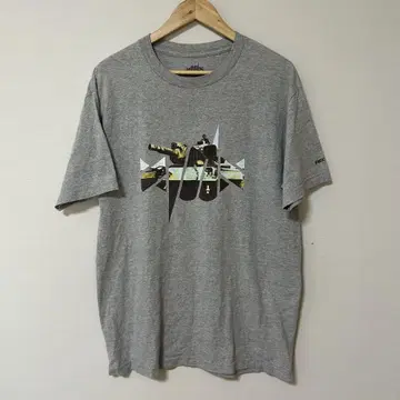 RECON 그래픽 로고 티셔츠 그레이