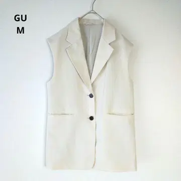 GU 오버사이즈 테일러드 베스트 베스트 내추럴 M