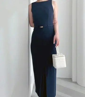 snidel / 스나이델 벨티드 I 라인 원피스