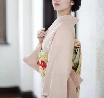 [ 여름 멋내기 ] 순수 린넨 시지라 직물 쭈글이 홑 기모노 유카타