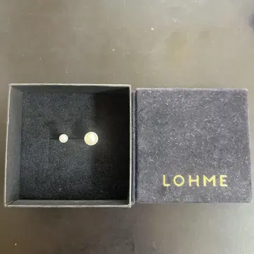 LOHME 더블 진주 이어커프 링
