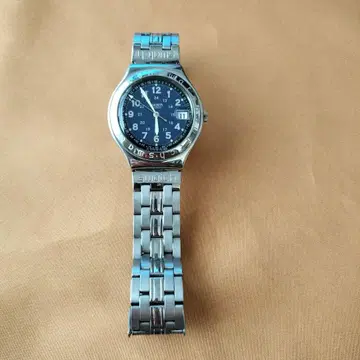 Swatch 쿼츠 손목시계 파랑 다이얼