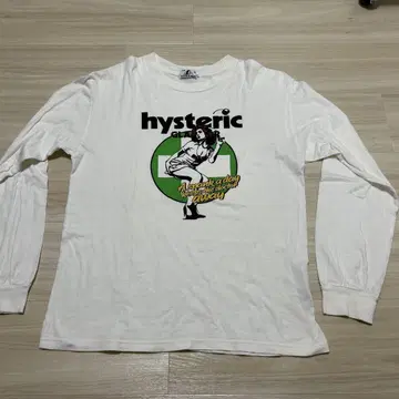 HYSTERIC GLAMOUR 화이트 롱 슬리브 티셔츠 S