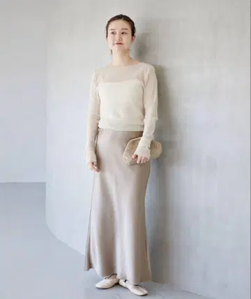 이에나 더블 새틴 스커트
