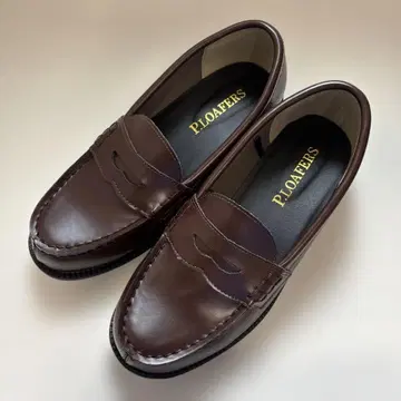 P.LOAFERS 브라운 로퍼 22cm
