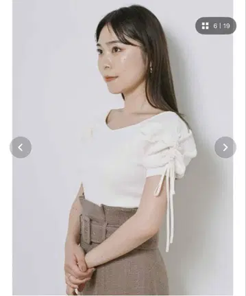 SNIDEL 반팔 니트