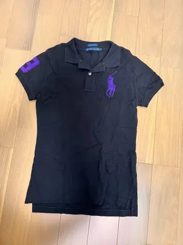 랄프 로렌 피케 셔츠 블랙 여성용 M