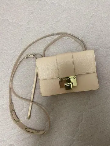 Jimmy Choo 베이지 핑크 숄더백