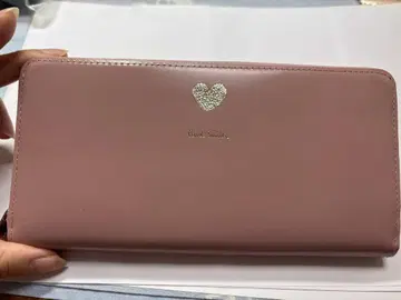 폴스미스 라운드 지퍼 장지갑 핑크