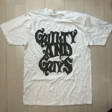 guiltyguys 티셔츠 사이즈 XL 화이트 로고 블랙