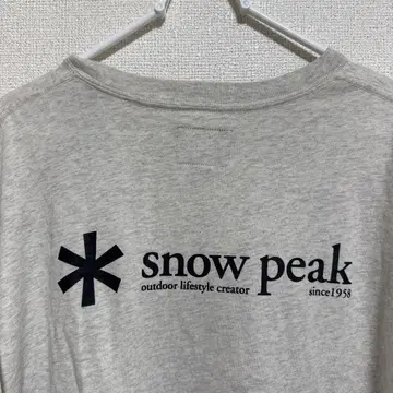 snow peak 그레이 T셔츠