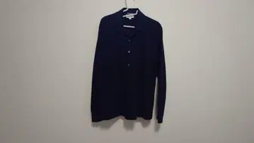 에디피스 라코스테 네이비 풀 오픈 롱 슬리브 피케 셔츠