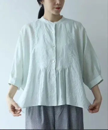 yuni 워시 린넨 블라우스