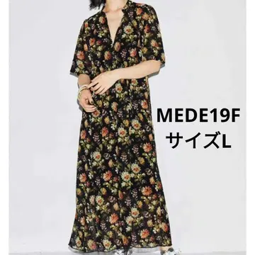 [타카세 마나 콜라보] MEDE19F 뮐루즈 염직 미술관 원피스 L
