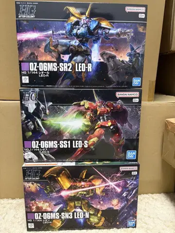 HG 1/144 레오스, 레오르, 레온 별똥별의 세 기사 3종 세트