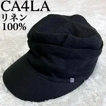 컨디션 최상 CA4LA 카시라 헌팅 캡 모자 린넨 100% 일본제
