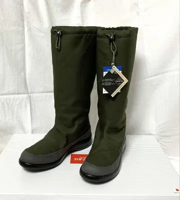 TOP DRY 레인 슈즈 롱 부츠 24.5cm 올리브