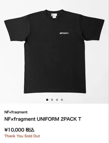 사카낙션 NF x FRAGMENT 티셔츠 XL 블랙