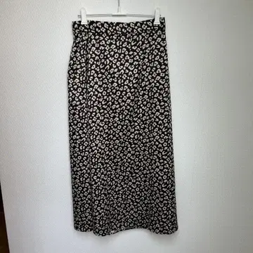 레오파드 무늬 스커트 약 30cm 허리
